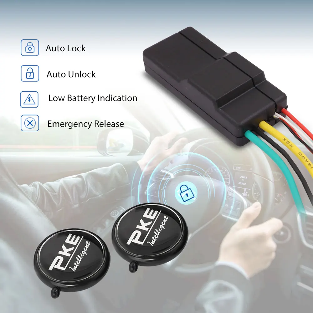 New Car Immobilizer 2.4G Wireless Anti-Hijacking Engine Lock Car Alarm System Intelligent Circuit Cut Off Device Smart RFID Key