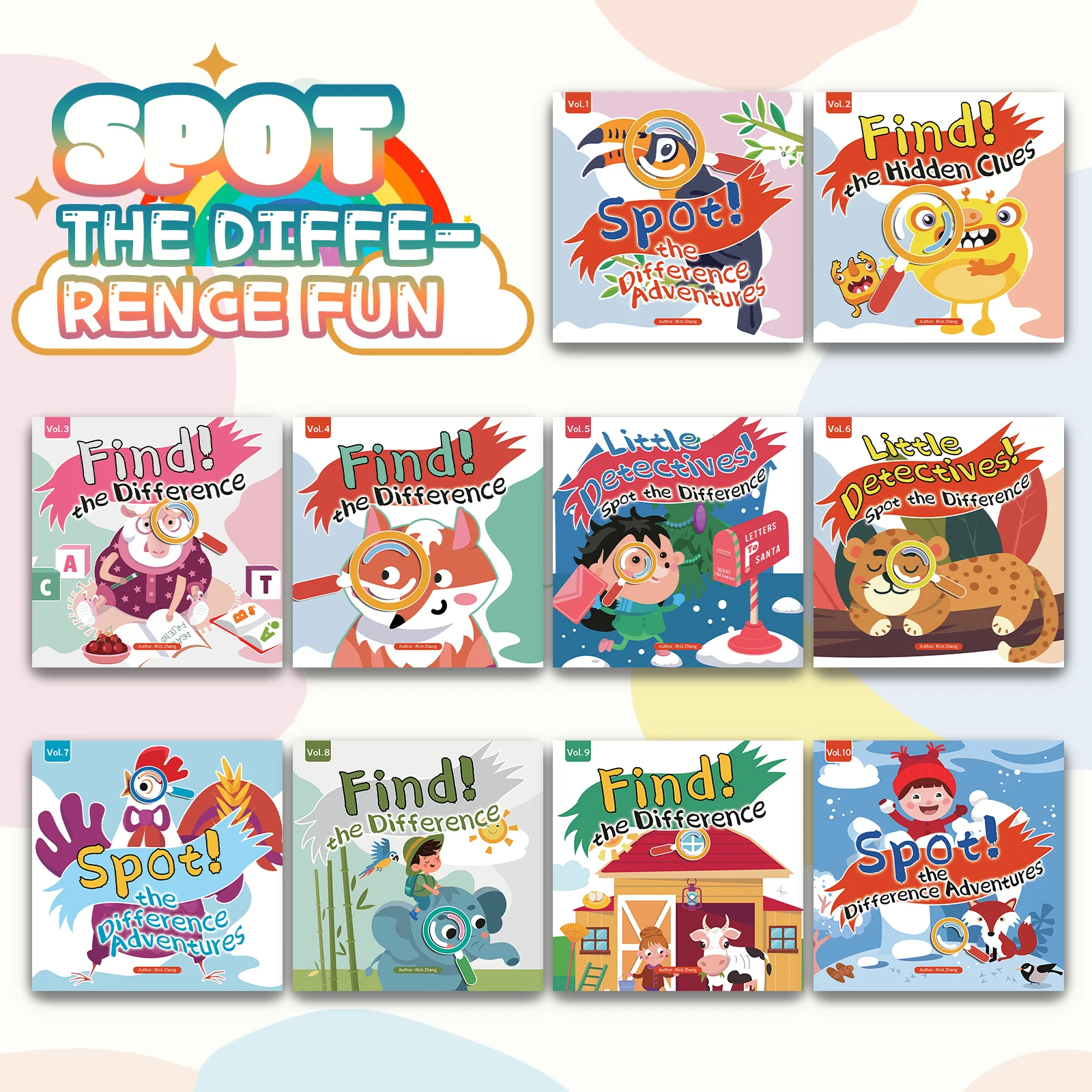 

Find the Difference Books for Kids – Fun Spot the Differences Picture Puzzles to Boost Focus, Observation & Brain Skills