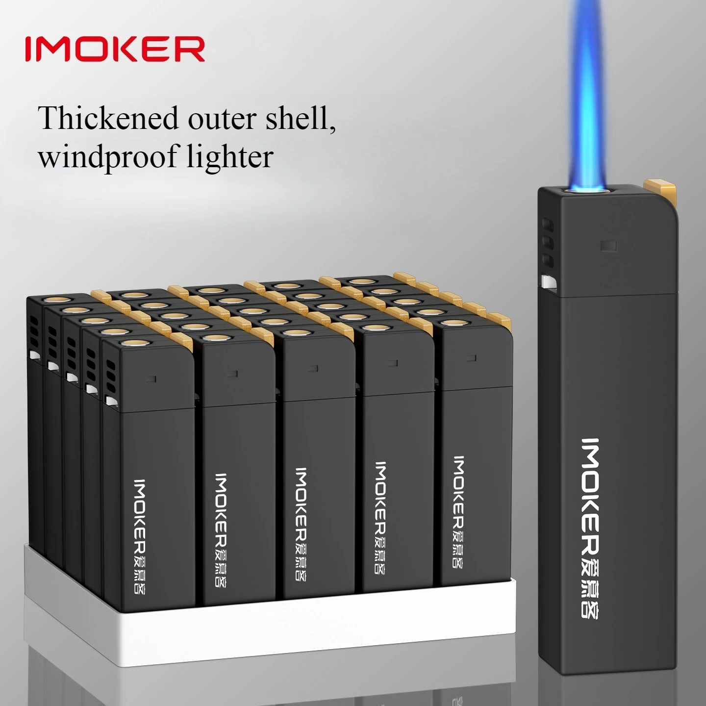 

High-End Metal Windproof Lighter - Refillable Butane Cigarette Lighter, Custom Engraved Design, Premium Smoking Accessory Gift