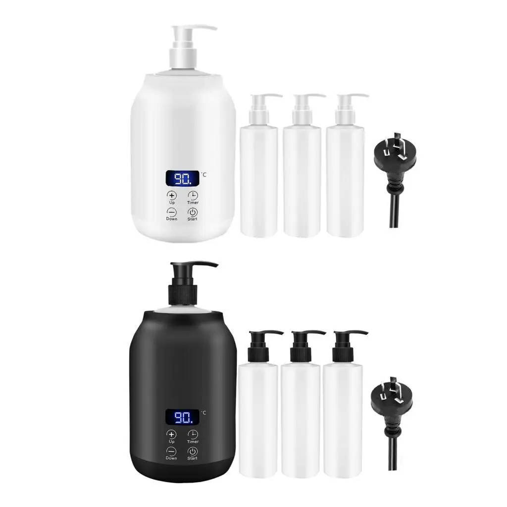 

Single Bottle Oil Heater with Bottles Portable Temperature Adjustable Lightweight Multipurpose Lotion Bottle Warmer Dispenser