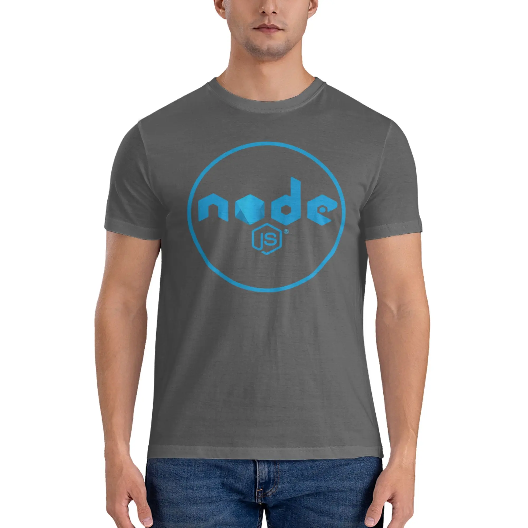 Nodejs Javascript Programmer T-Shirt for Men Cotton T Shirts Men's Short Sleeve Crew Neck Summer Clothes Tops S-6XL