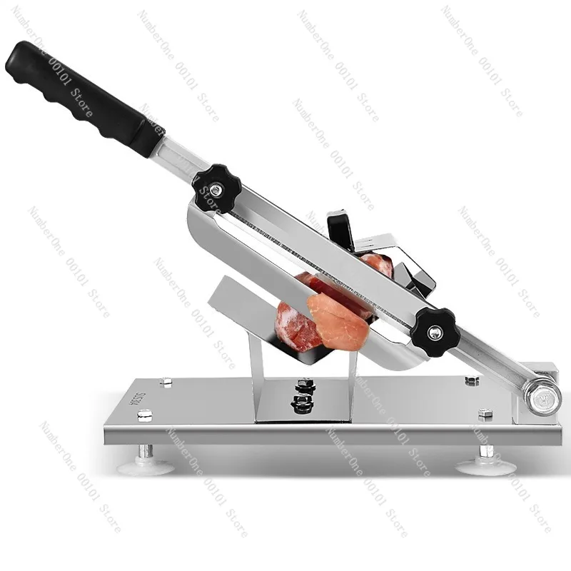 304 Stainless Steel Lamb Roll Slicer, Manual Meat and Fruit Slicer for Household Use, Multi-Function Small Meat Cutter