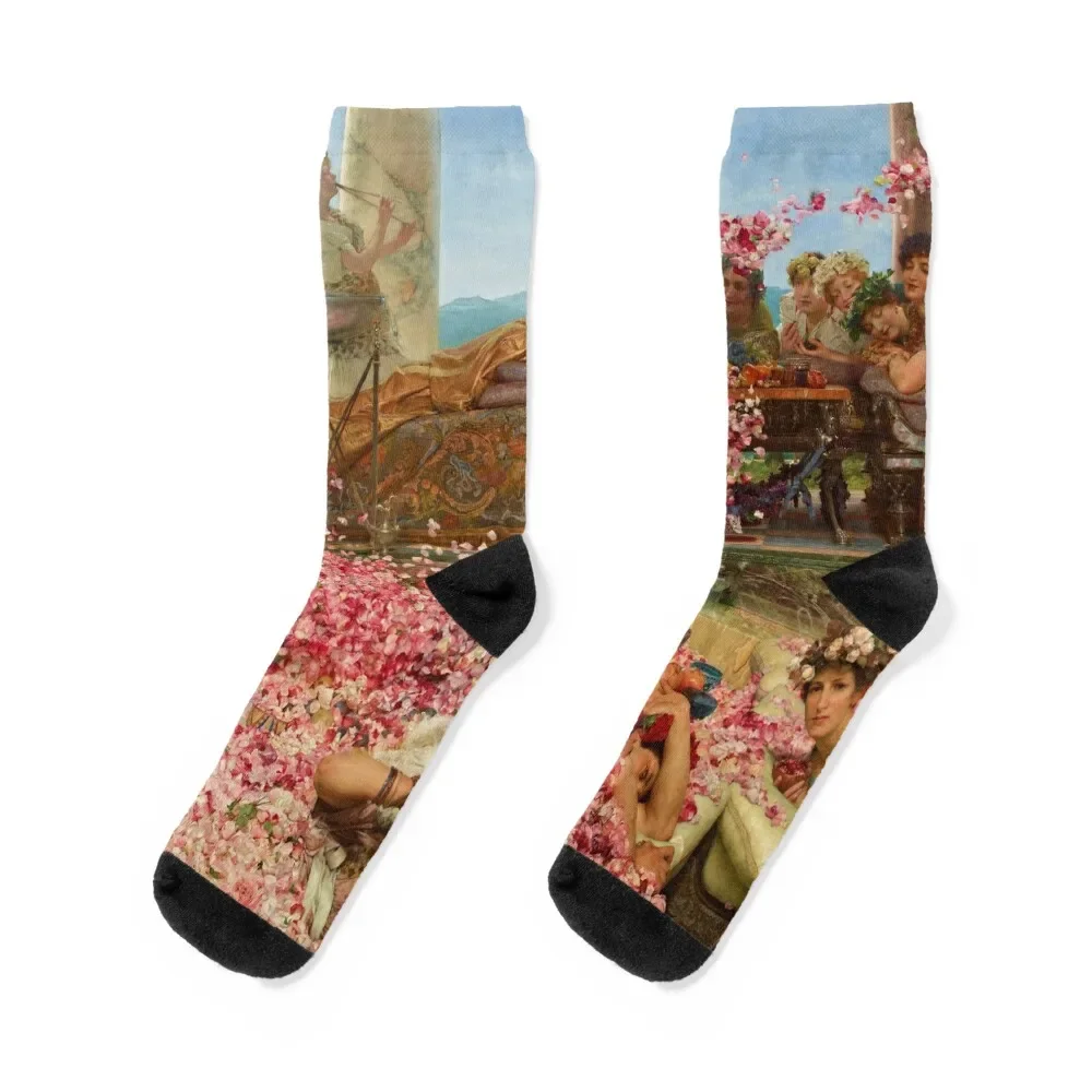 

The Roses of Heliogabalus by Sir Lawrence Alma-Tadema Socks kids cute Socks Girl Men's