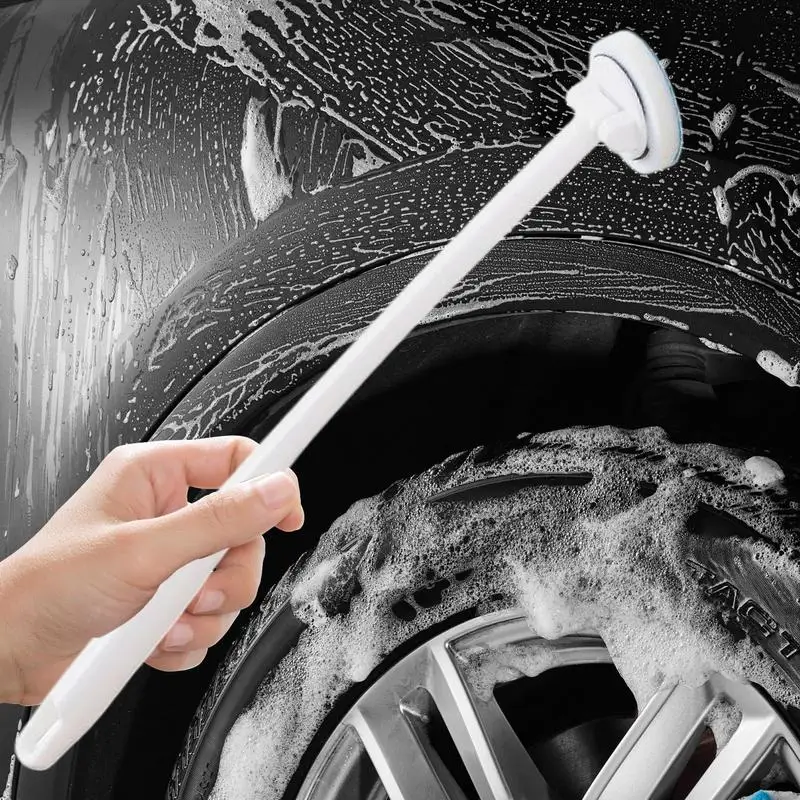 Windshield Cleaner Tool Anti-Fog Brush Windshield Cleaner Long Handle Oil Film Remover Glass Wiper Replaceable Head Car Wash