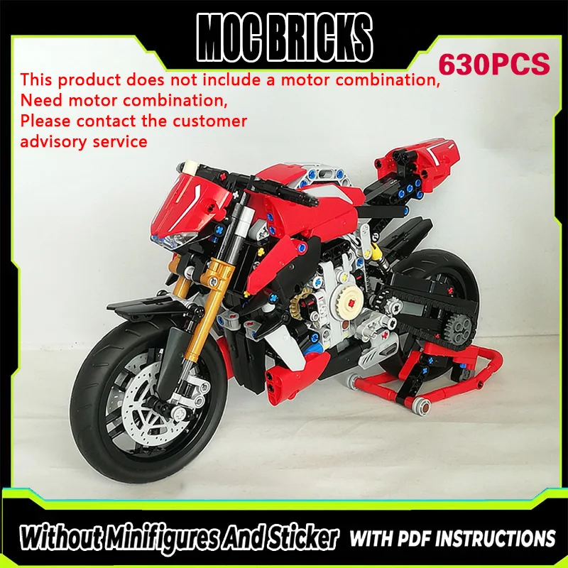 

Speed Racing Car Model MOC Building Bricks Streetfighter Motorcycle Modular Technology Gifts Holiday Assemble Children Toys Suit