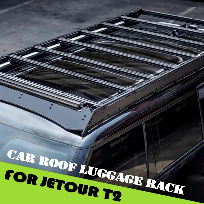 Car Roof Luggage Rack Fit for Jetour Traveller T2 2023 2024 2025 Modified Aluminum Alloy Snow Leopard Roof Platform Accessories