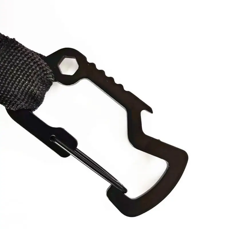 652F Ausziehbarer Schlüsselanhänger, robuster Karabiner-Ausweishalter mit Anti-Drop-Clip und Flaschenöffner-Funktion – Detail 5
