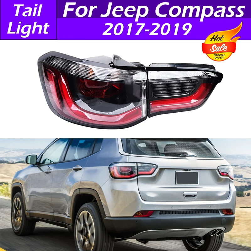 Jeep Compass Compass Car lampu belakang mobil lampu sinyal belok lampu belakang untuk Jeep Compass 2017 2018 2019