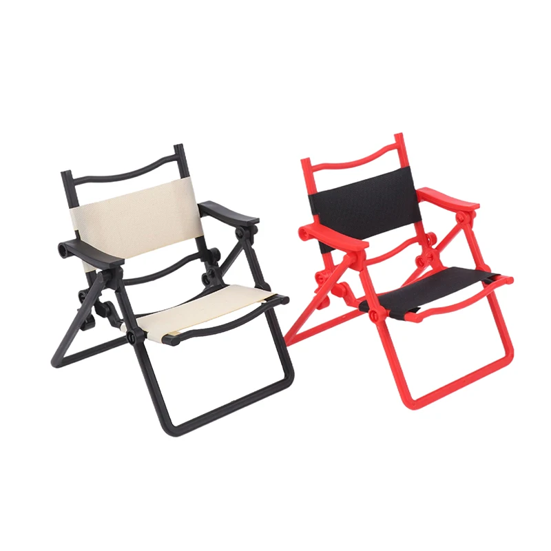 Dollhouse Miniature Folding Chair Furniture Model Decor Accessory