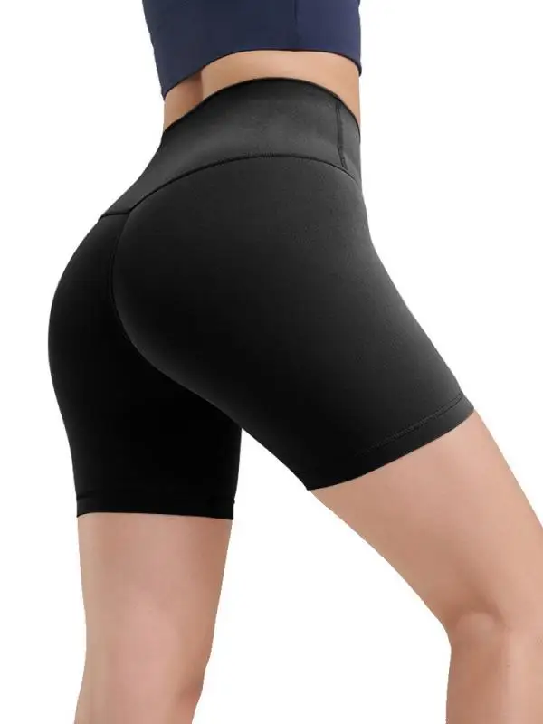 

Spor Women's ort Pants Elastic Butt Lifting Qui Dry Yoga Tee-quarter Length Cycling Running Pilates Training Fitn ...