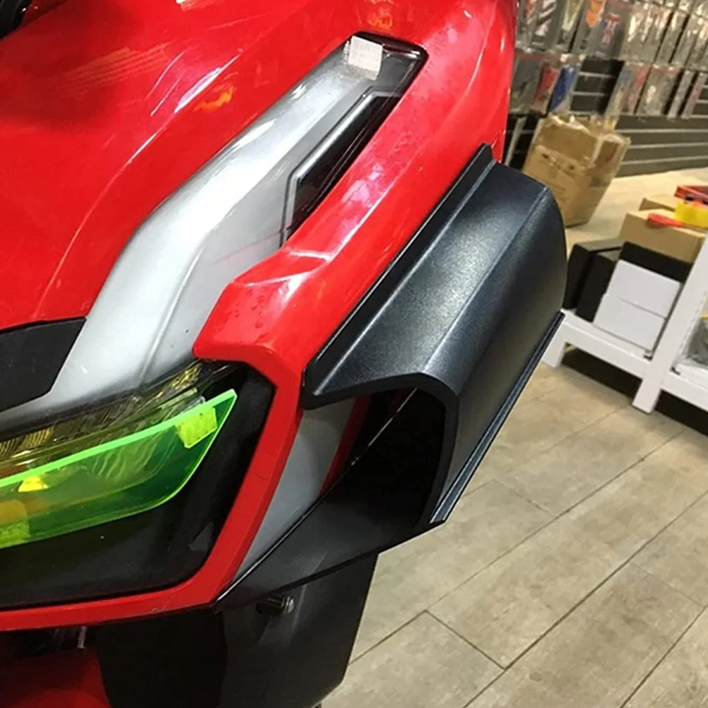 

2Pcs Motorcycle Winglets Front Side Spoiler Durable Anti-Scratch Fairing Wing Replacement for Most Motorcycles