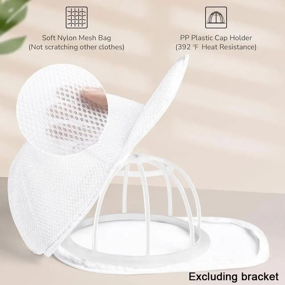 1pc Anti Deformation Hat Washer Hat Cleaning Kit Hat Washer Cage With Laundry Bag Multifunctional Baseball Cap Washer