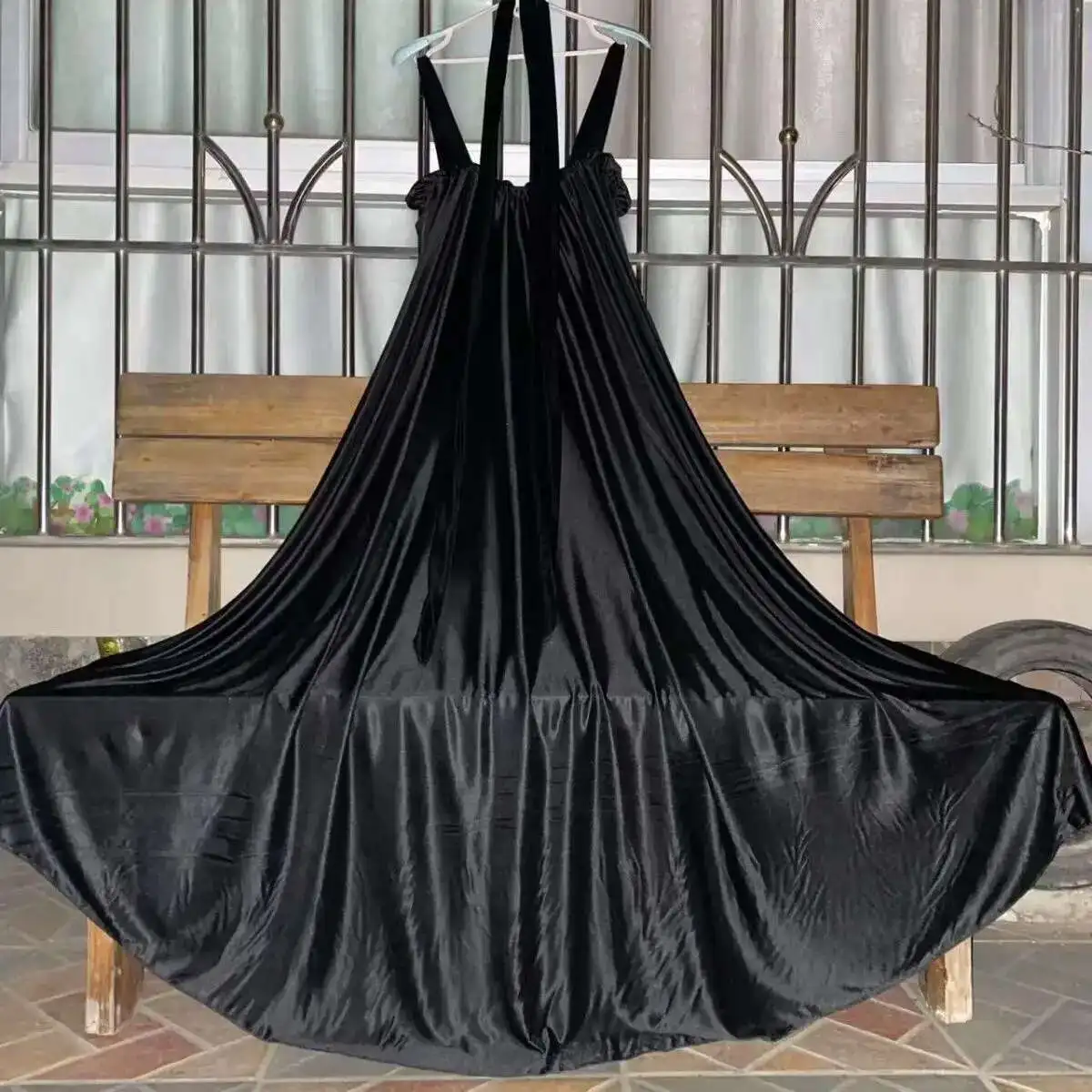 Sleeveless Plus Size Sexy Sleeping Robe Glossy Sleeveless Women Satin Loose Maxi Dress