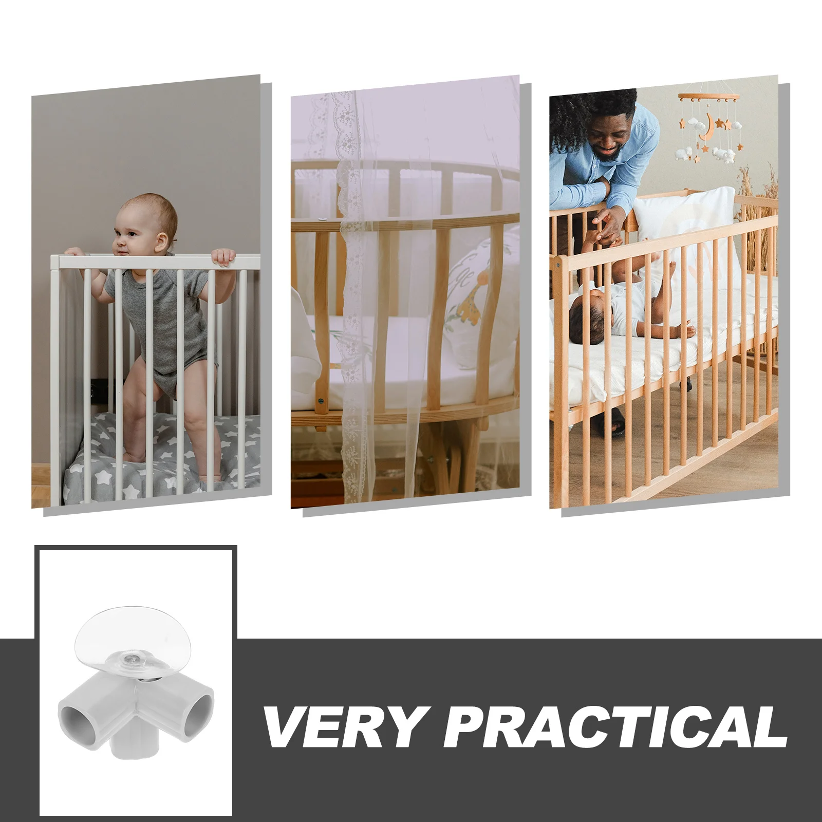 Parti del box per bambini Connettori di ricambio per giunti a 3 vie Diametro interno 22 mm Connettore per palo della tenda Accessori per il cortile del gioco del bambino