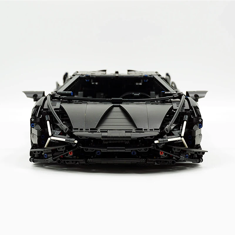 New MOC 40001B High-tech Technology RC Super Racing Sport Hypercar Building Blocks Black Knigh Puzzle Toy Birthday Gifts For Kid