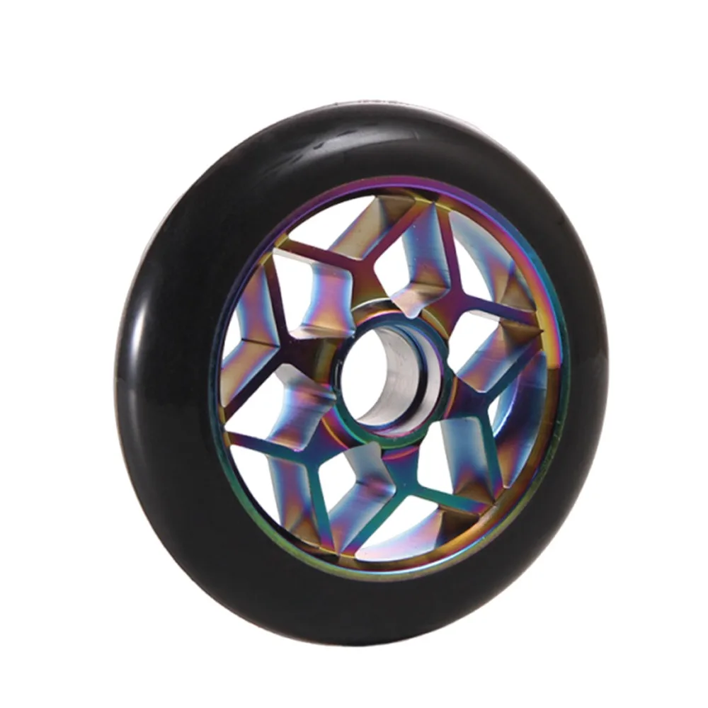 

Silent 110mm Scooter Wheels Thick Aluminum Alloy Stunt Scooter Wheels Stable Colorful Pu Scooter Accessories Adults Kids