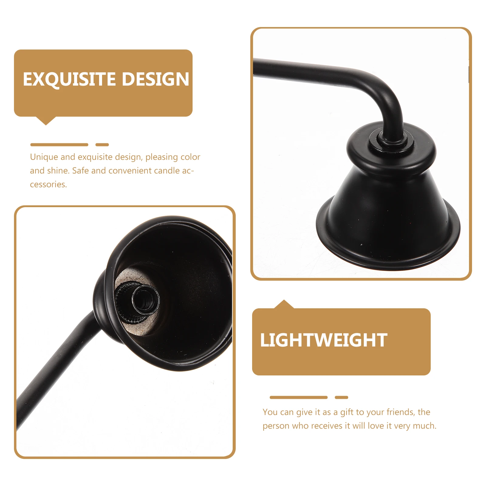 

Premium Metal Extinguisher Snuffer Lightweight Portable Fire Stopper for Wick Safety Ideal Accessory for Daily Use