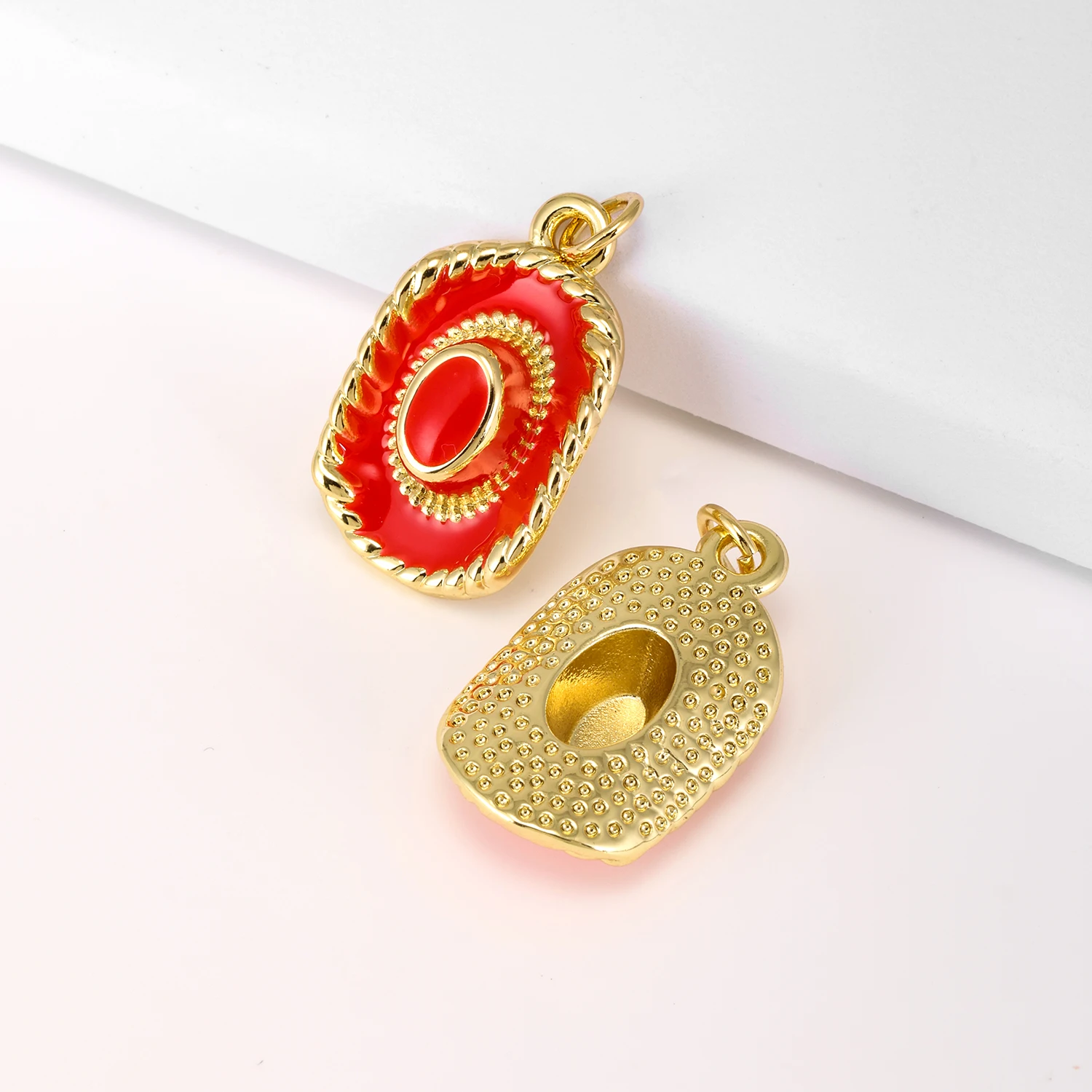 Pendentif ovale classique de 6 couleurs, bijoux élégants en cuivre, accessoires de collier, spectacle de fête de Banquet, cadeau pour femmes, livraison directe