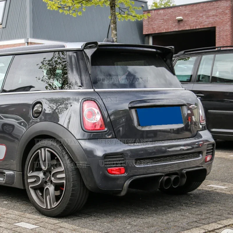 

R56 JCW стиль спойлер на крышу из углеродного волокна для Mini Cooper Ver.2.11/2.12 2001-2008 лет автомобильные аксессуары спойлер крыло