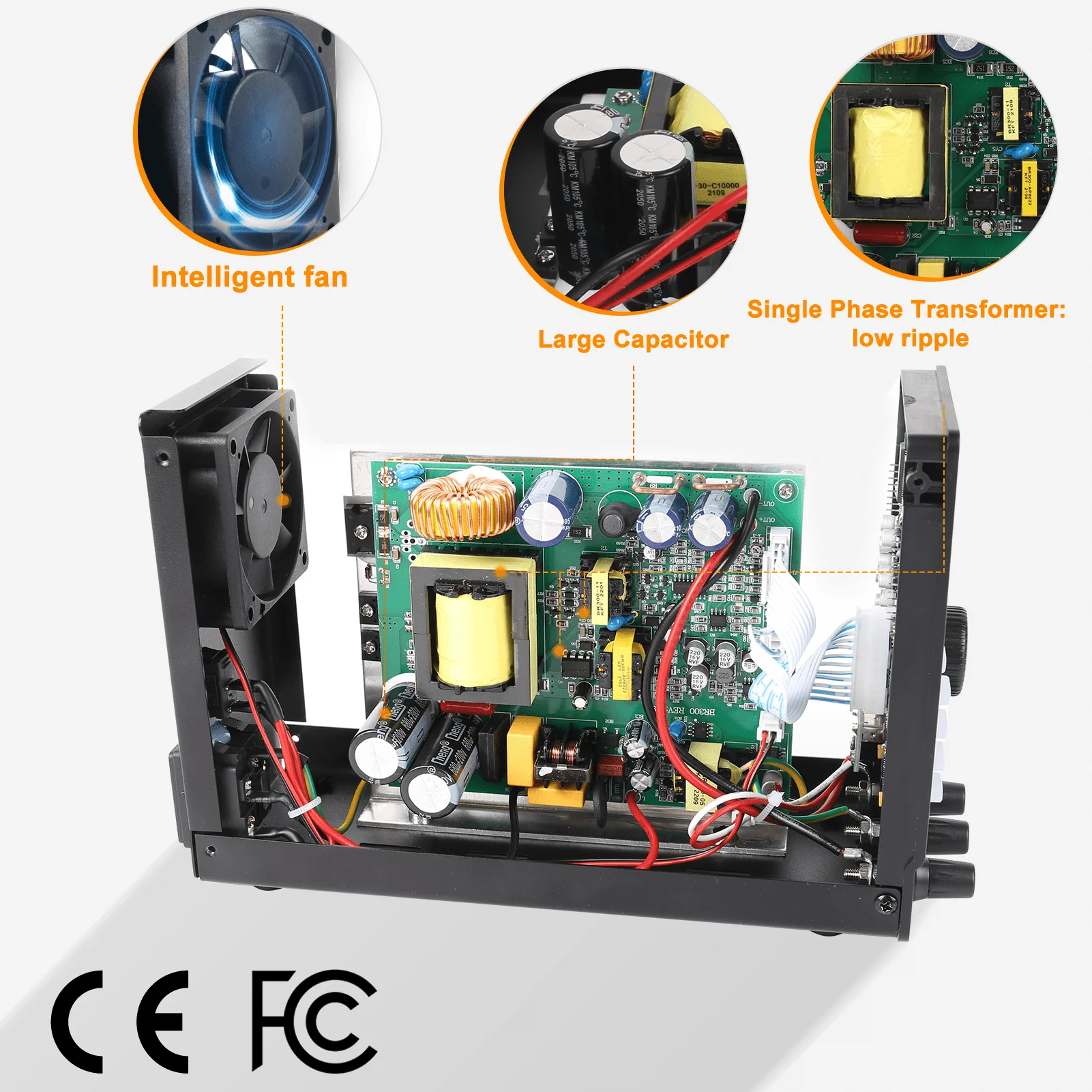 KUAIQU 300V 1A 300W Lab DC Power Supply RS232 USB Software Power Source 12V 30V 10A 200V Adjustable Voltage Regulator For Test