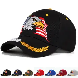 Baseball Cap Male American Flag Eagle Embroidered Baseball Cap Fashion Korean Duck Hat Female Outdoor Sun Protection Hat