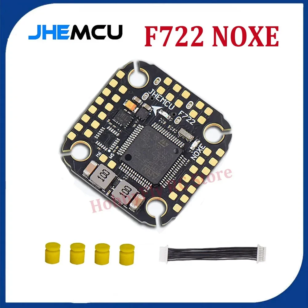 

JHEMCU F722 NOXE Flight Controller Built-in Gyro Barometer OSD 16MB BlackBox Dual BEC 3-6S 20X20mm for FPV Freestyle Drone