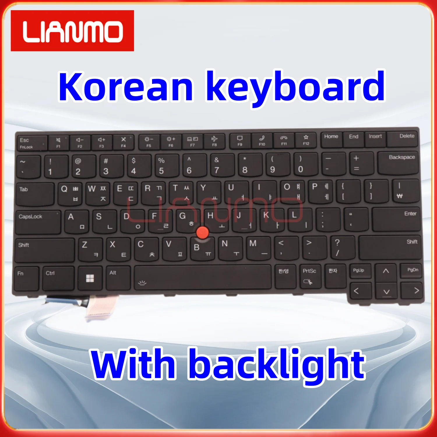 US/UK/CZSK/GR/KR/LA/EE/NO/AR/HE/RU/SI/TR/SP/FR/Klawiatura do Lenovo ThinkPad T14 Gen3 P14S L14 Gen3 Gen4 Klawiatura z podświetleniem — zdjęcie produktu 5
