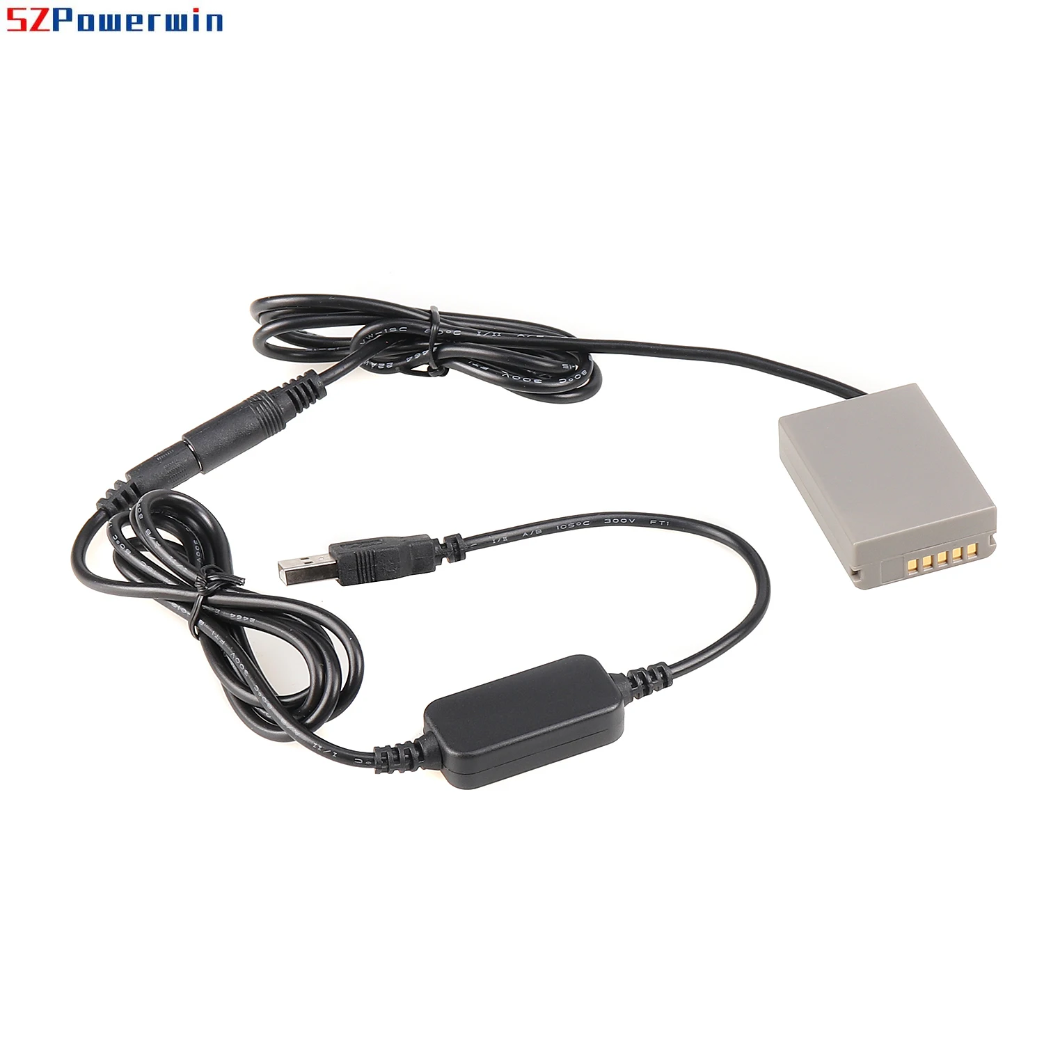 كابل USB/USB-C + BLN1 محول بطارية الدمية مقرنة تيار مستمر مع كابل أنثى لأوليمبوس OM-D EM-1 E-M1 E-M5 E-P5 E-M5M2 PEN-F