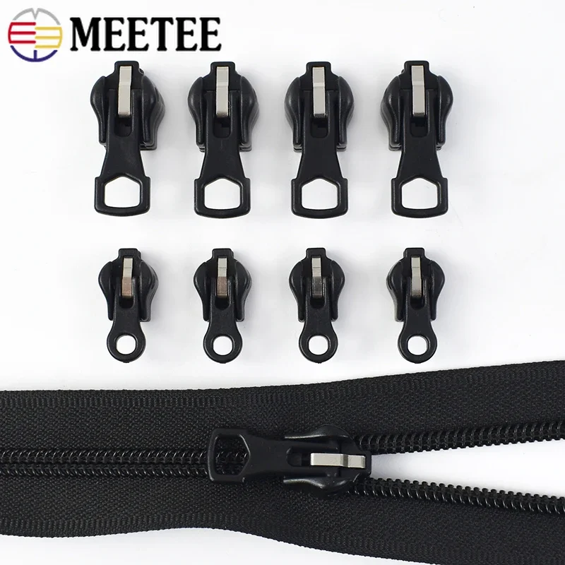 

5/10/20Pcs Universal Zipper Slider for Nylon Metal Resin Zippers Tapes 3# 5# Zip Puller Head Bag Cloth Luggage Auto Lock Sliders