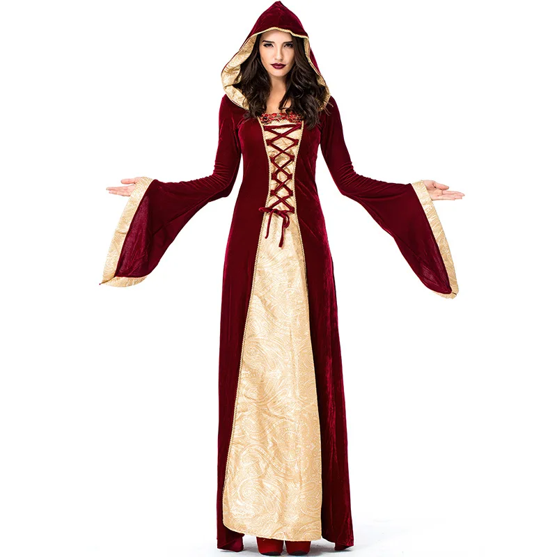 

Purim Halloween Carnival Costumes for Women Medieval Dress Robe Renaissance Maiden Dresses Lady of Thrones Costume