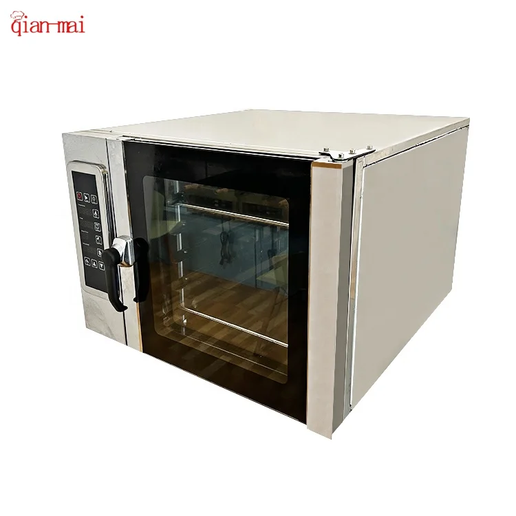 

Commercial Stainless Steel Bakery Oven For Pizza Bread Cake 5-Tray Hot Air Convection Steam New For Corn Nut Processing