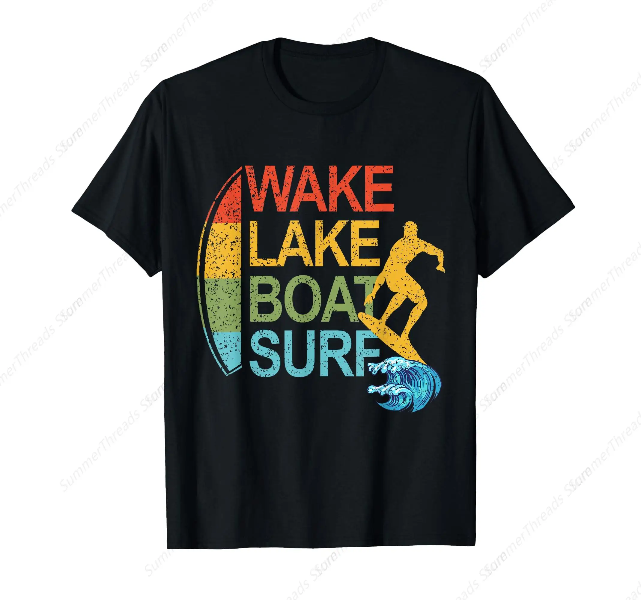 Wake Lake Boat Surf Surfing Surfboarding Surfboards T-Shirt