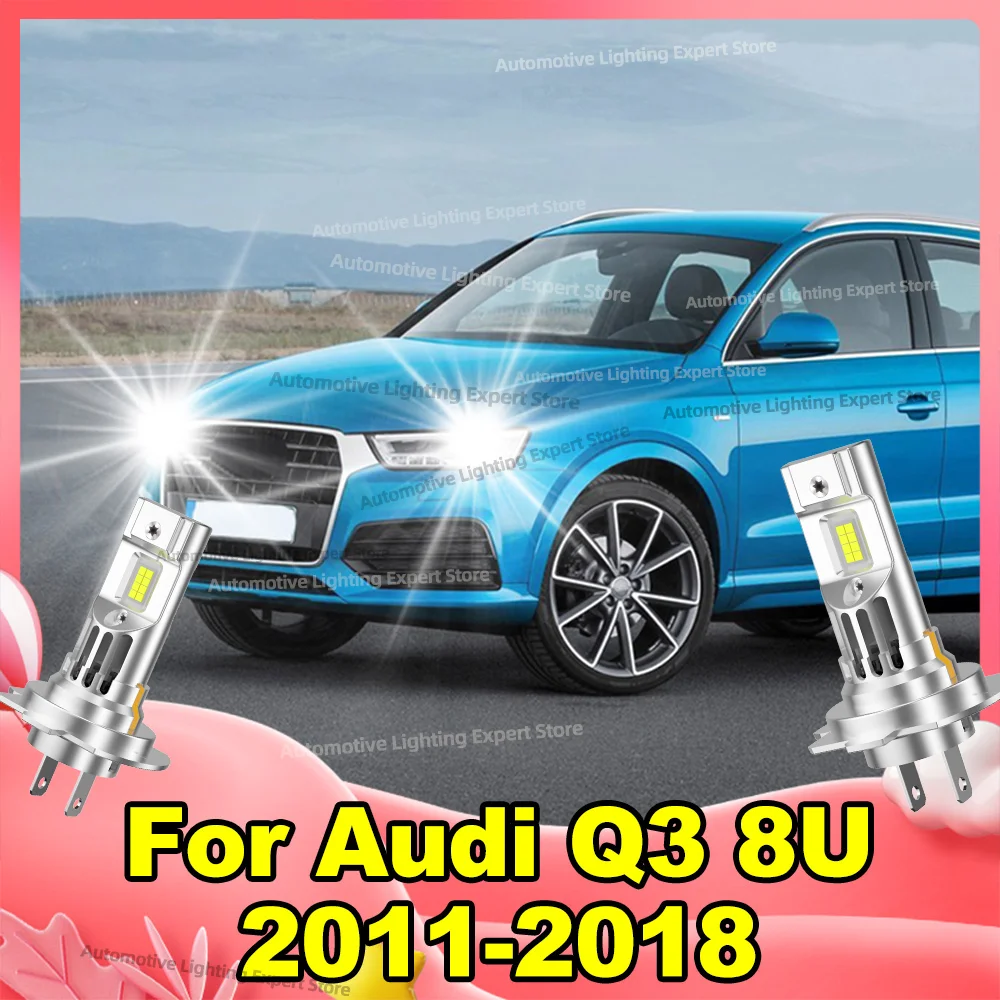 

LED Car Lights Bulbs 180w With Fan Turbo Lights 6000K Headlight For Audi Q3 8U 2011 2012 2013 2014 2015 2016 2017 2018