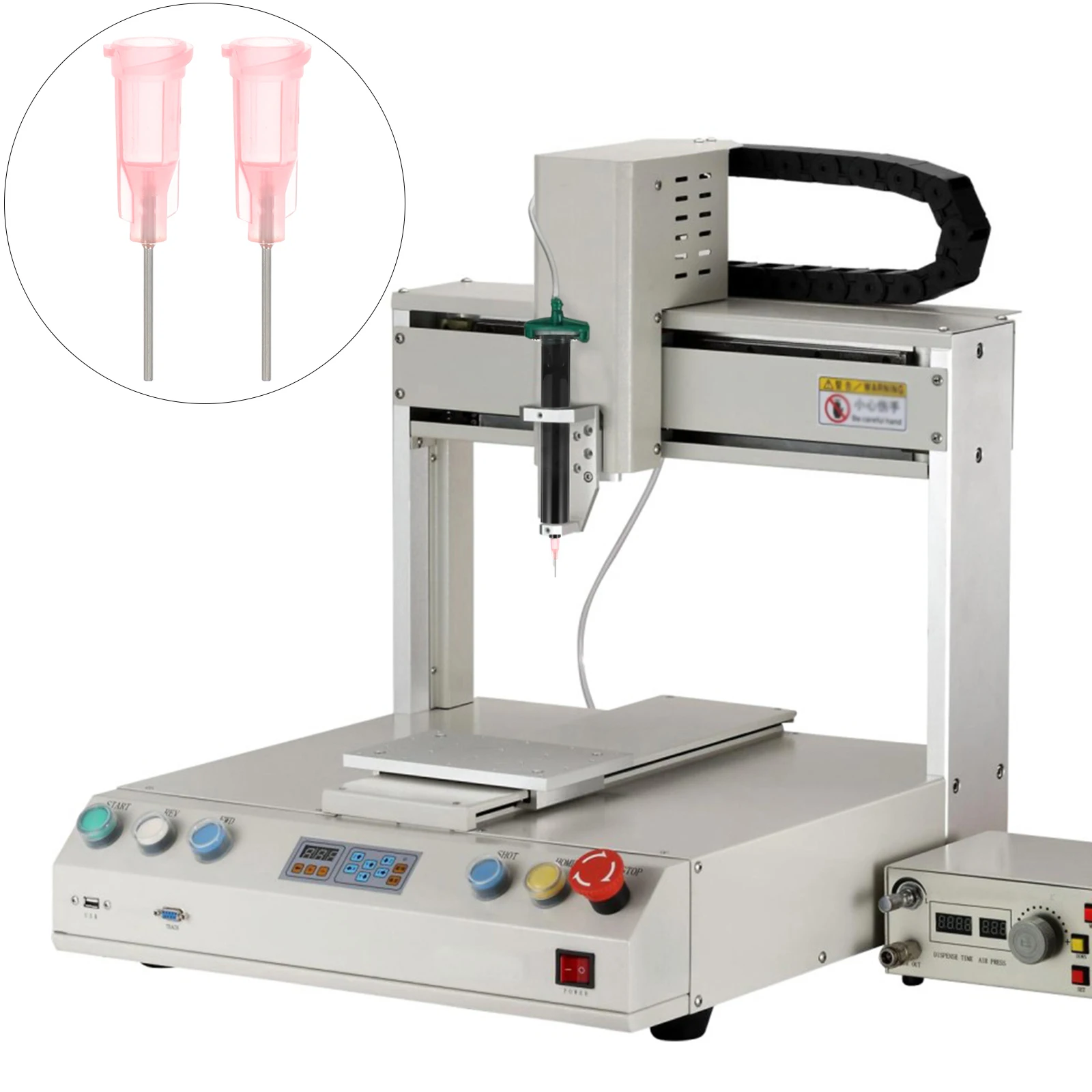 

60 Pcs Dispenser Needle Screw Liquid High-grade Steel Needles for Tool Replacement Pack