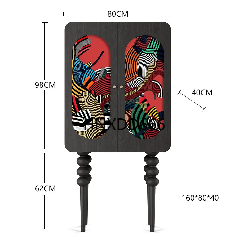 

Modern Abstract Art Locker Tall Locker