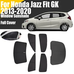 Custom Full Cover Car Window Sunshade For Honda Jazz Fit GK 2013 - 2020 Privacy Blind Curtain Front Windshield 2014 2016 2018