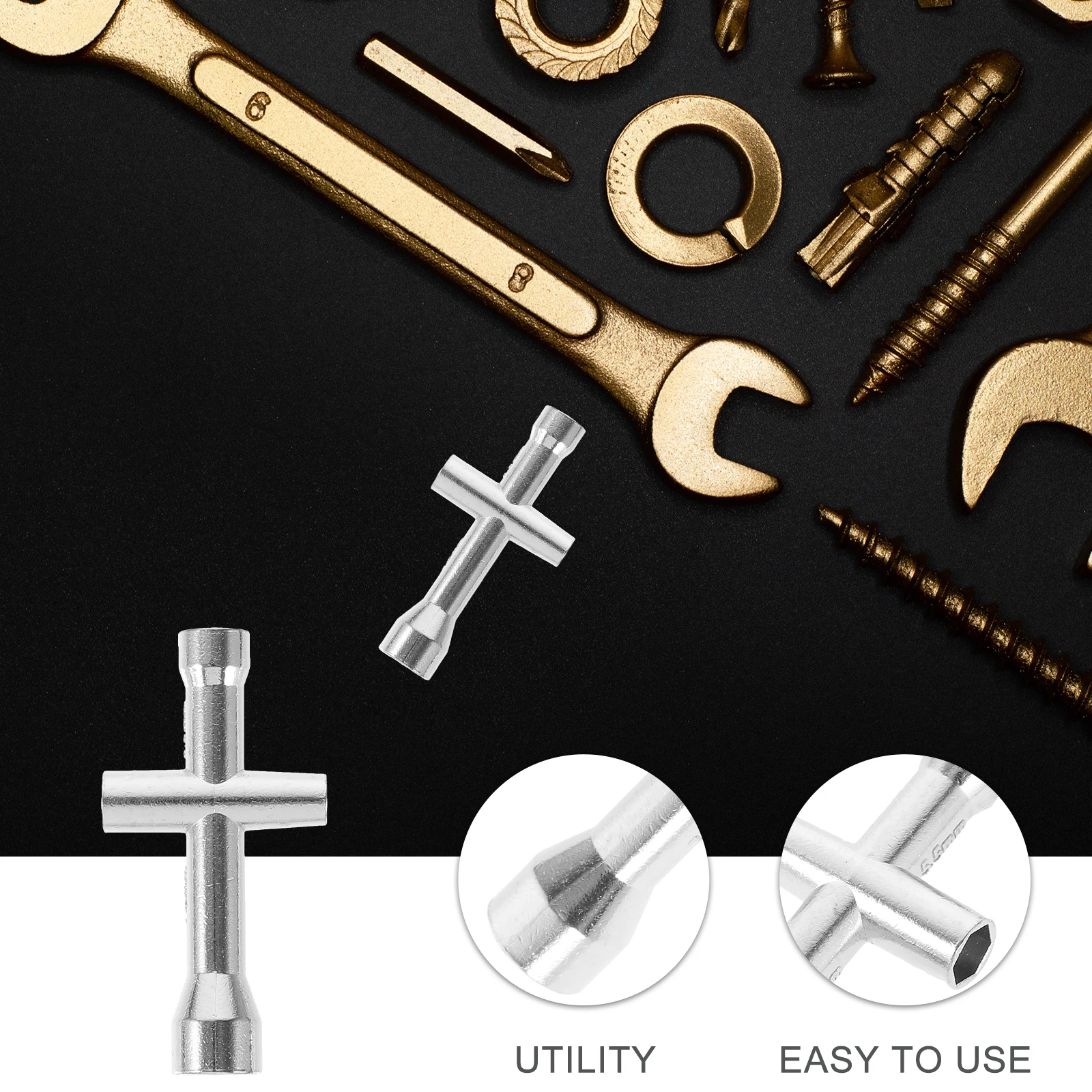 

10Pcs M2 M4 Socket Spanner Aluminum Alloy Cross Wrenches Compact Maintenance Maintenance Tools Tools Durable Design