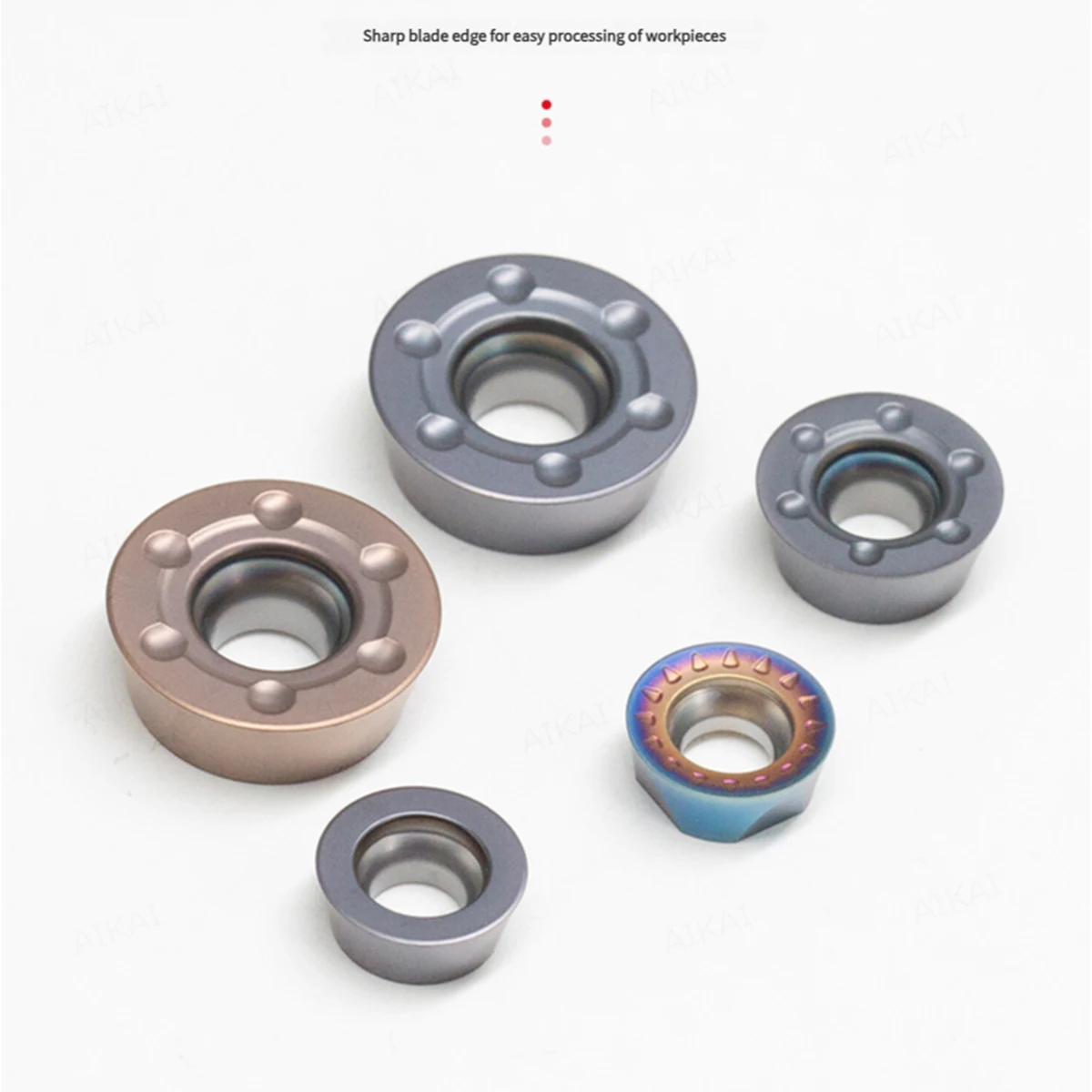 R5 R6 CNC ラウンドフライス刃ナイフ穀物株州超硬タングステン RDET/RDMW/RPMT/RPMW CNC 工作機械