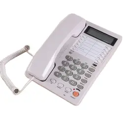 Caller ID Telephone Corded Landline Phone Desktop Fixed Telephone for Home Office Hotel