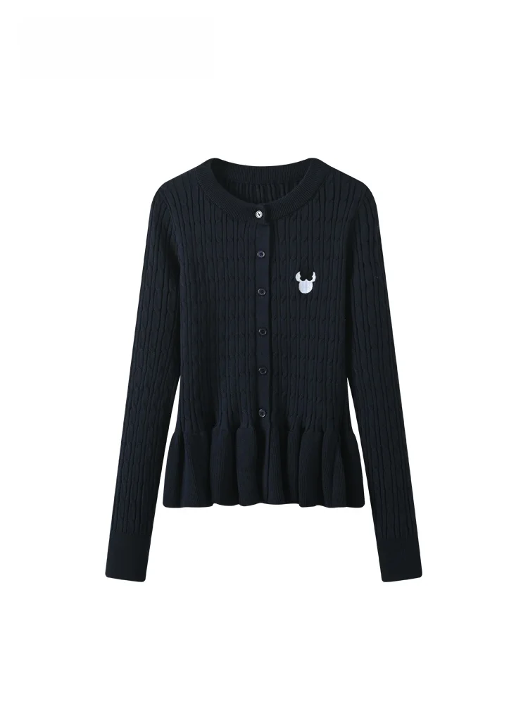 

CaraCLUB: Женский повседневный трикотажный джемпер больших размеров с круглым вырезом и длинными рукавами, весенний модный топ, приталенный, из шерстяной смеси