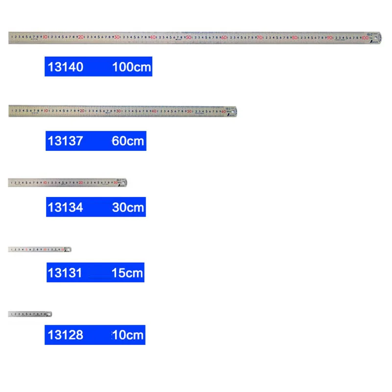 Japanese SHINWA Penguin High Precision JIS Industrial Grade Etching Stainless Steel Ruler Warping Head 13137 60CM 1PCS