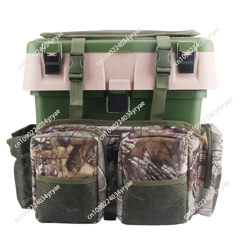 Fishing box expansion backpack toolbox Taiwan fishing rock fishing box can be sat and backed