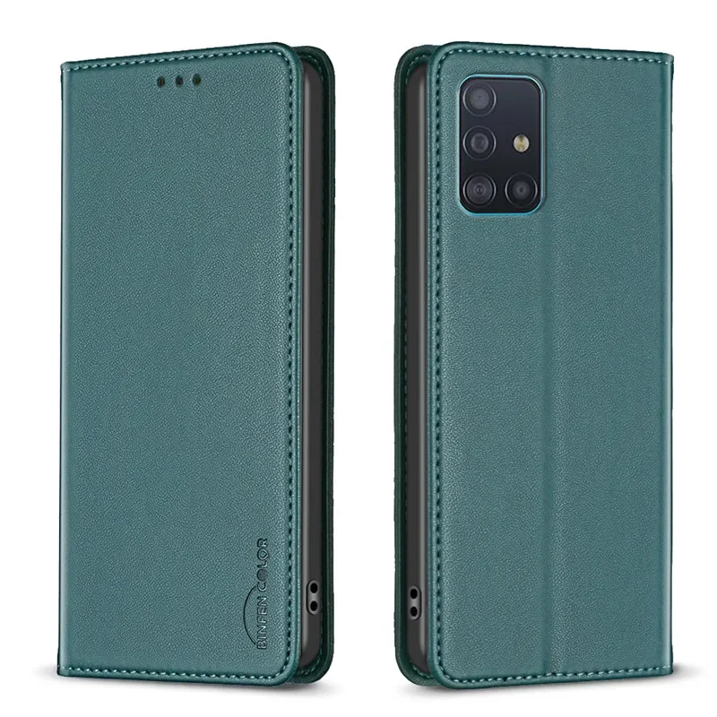 Wallet Flip Case on For Samsung Galaxy A31 A51 Classic Phone Leather Cases For A315F A41 A51 A71 4G A515F Card Slot Back Cover