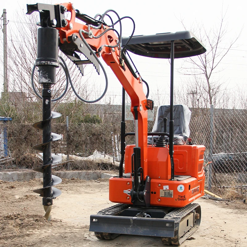 Trado de metal com haste de broca removível de 60 polegadas/1500 mm - Acessório hidráulico para miniescavadeiras de 1 tonelada