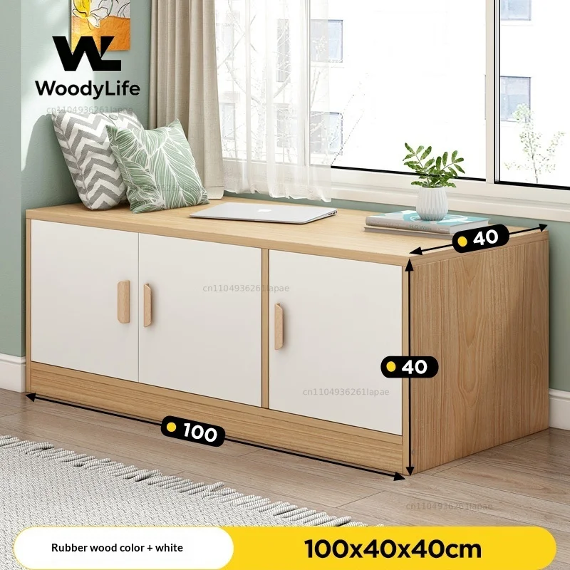 Living Room Storage Cabinet Bay Window Drawer Dresser Sideboard Floor Cabinet Small Apartment Minimalist Home Furniture Home view 6