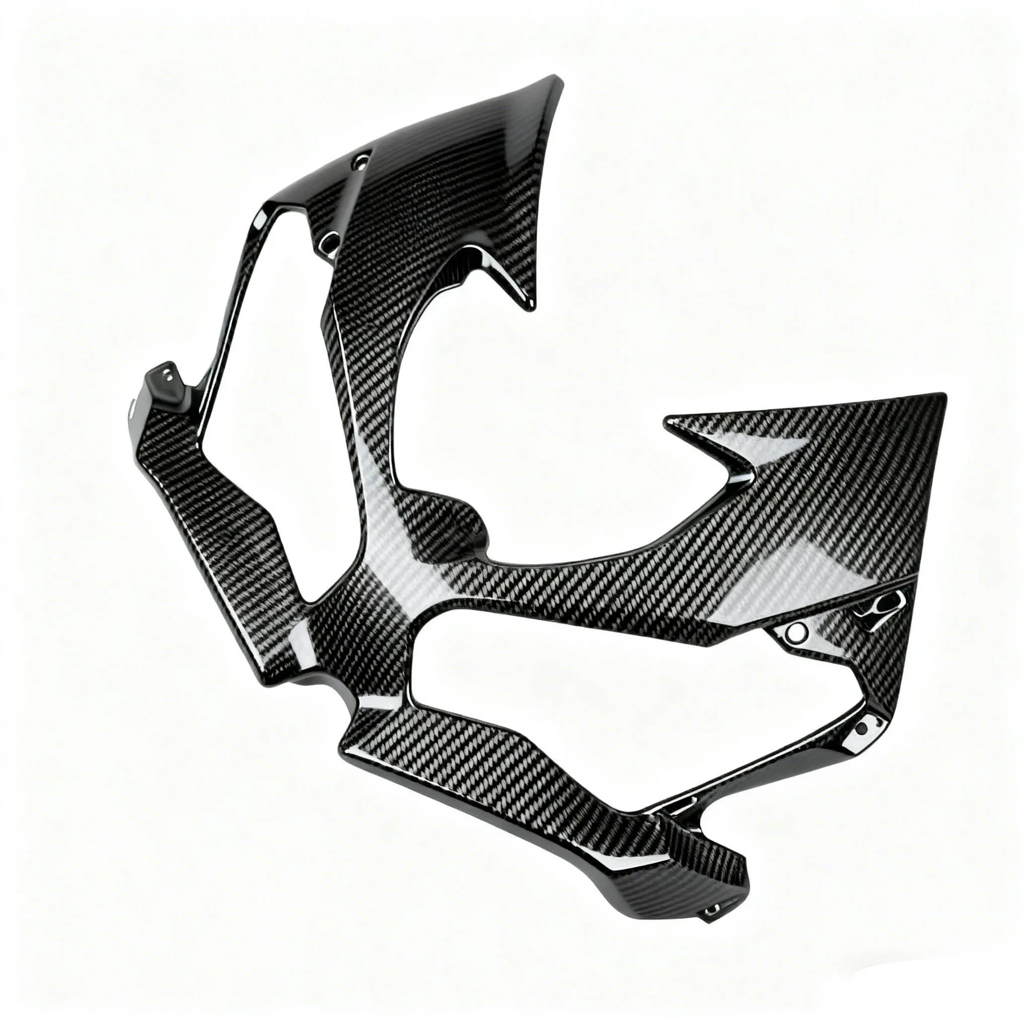 ABS Plastic Carbon Fiber Color Motorcycle Fairing Cowling Panel for KAWASAKI NINJA ZX6R 636 2019-2022 Front Nose Headlight Cover