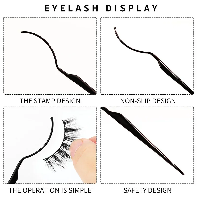 10Pcs Plastic Fake Lashes Holder Tools Eyelash Applicators Display Board For Grafting Eyelash Exhibit Auxiliary Makeup Accessory