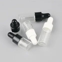 3ml Transparent Small Dropper Bottle Mini 1ml Essential Oil Essence Stoste Sample 5ml Divided Glass Empty Containers Wholesale