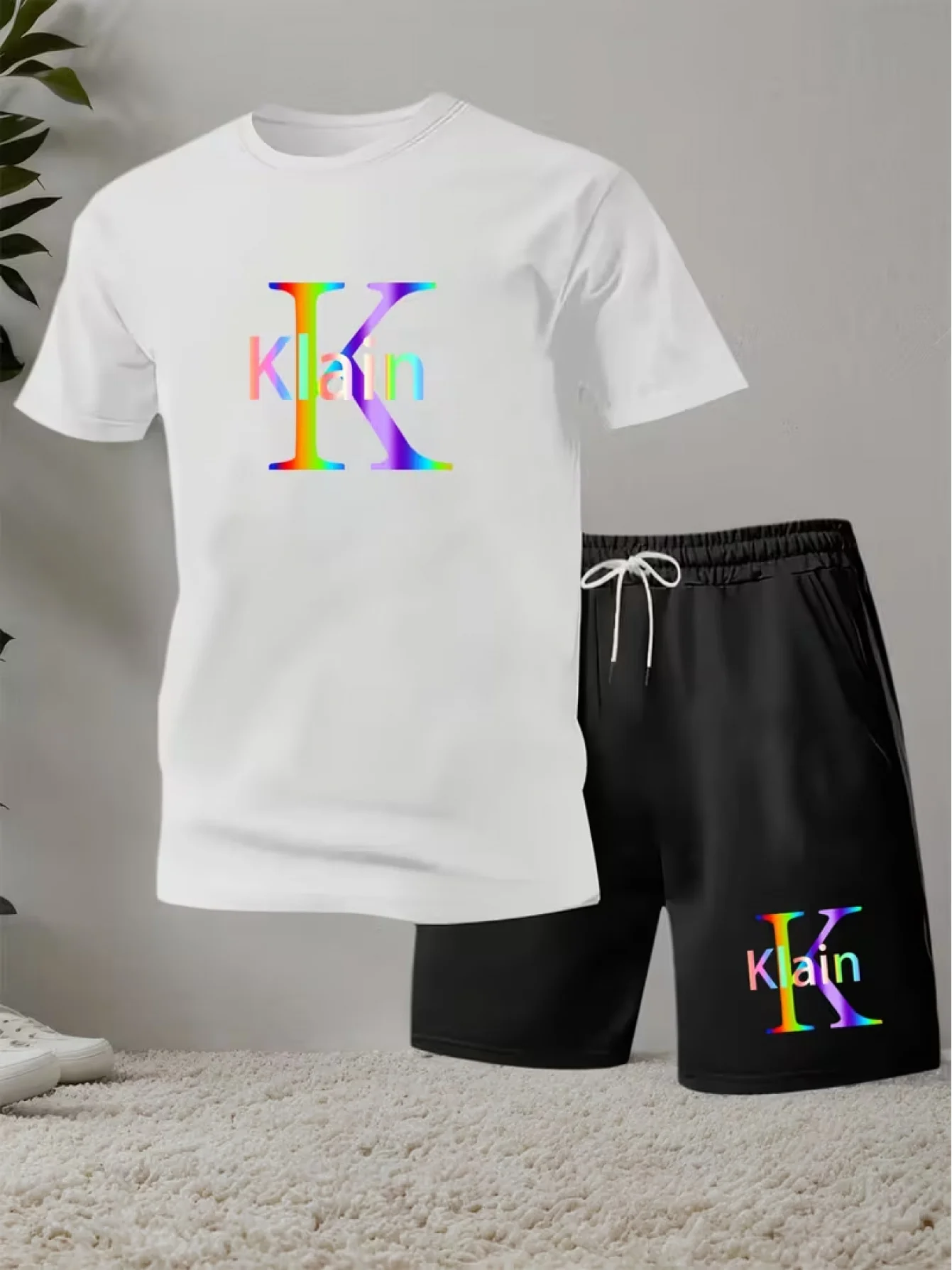 

Breathable mesh quick-drying sweat-absorbing T-shirt - A comfortable and soft casual sportswear set suitable for outdoor use