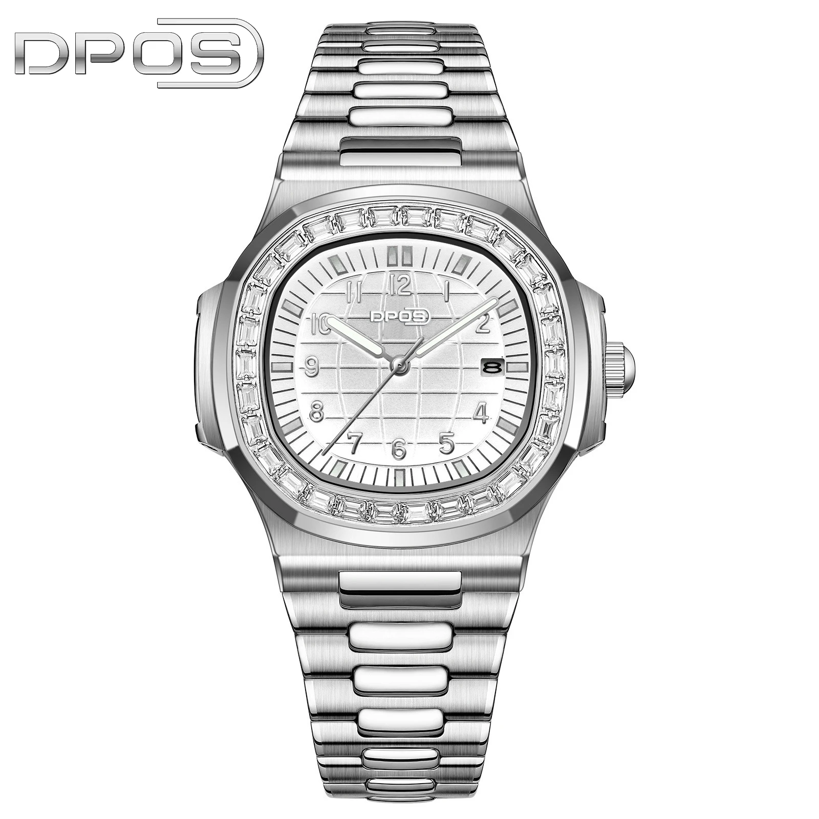 DPOS Men\'s quartz watches waterproof wrist  high-end luxury alloy  auto movement free shipping shipp  Men gift watches